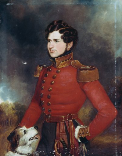 Luitenant Edward Hope Smith Bowdich (1822-82) ca.1840 door English School