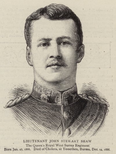 Luitenant John Stewart Shaw door English School