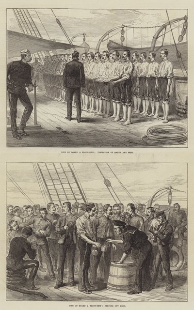 Leven aan boord van een troepenschip door English School