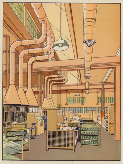 Light Engineering Factory (kleurenlitho) door English School