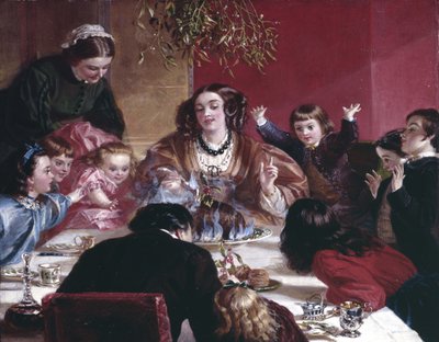 De pruimenpudding aansteken door English School