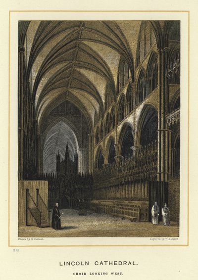 Lincoln Kathedraal, koor kijkend naar het westen door English School