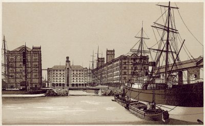 Liverpool: Waterloo Dock en Graanpakhuizen door English School