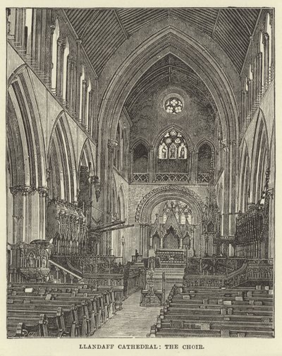 Llandaff-kathedraal, het koor door English School