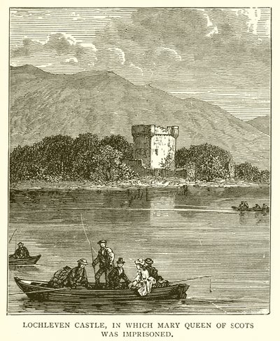 Kasteel Lochleven, waar Mary Queen of Scots gevangen zat door English School