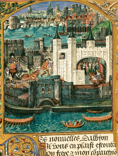 Londen (kleurenlitho) door English School