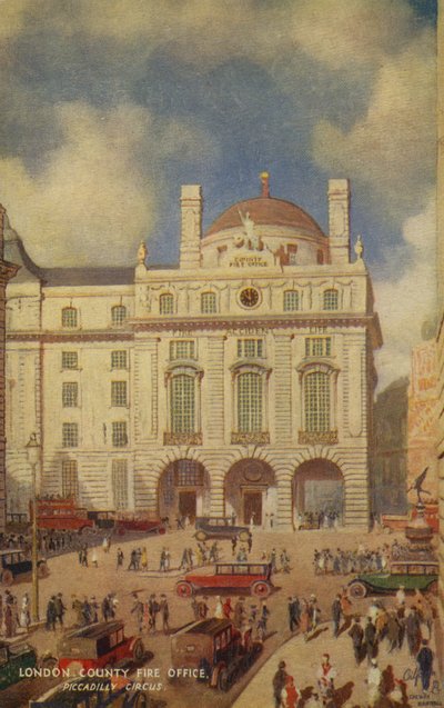 London County Fire Office, Piccadilly Circus door English School