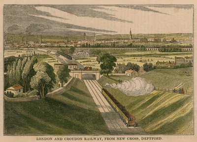 Londen en Croydon Spoorweg, vanaf New Cross Deptford door English School