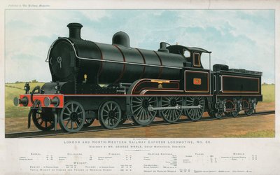 London and North-Western Railway Express Locomotief door English School