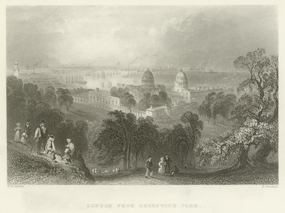 Londen vanuit Greenwich Park door English School