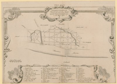 Londen hersteld, Sir John Evelyns plan voor de herbouw van de stad Londen na de brand van 1666 door English School