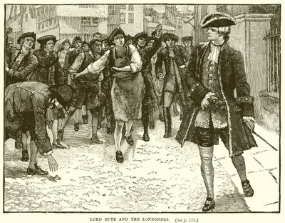 Lord Bute en de Londenaren door English School