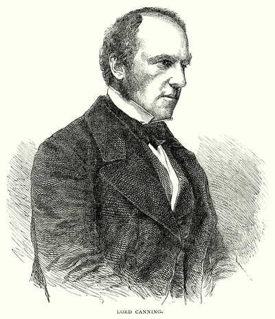Lord Canning (gravure) door English School
