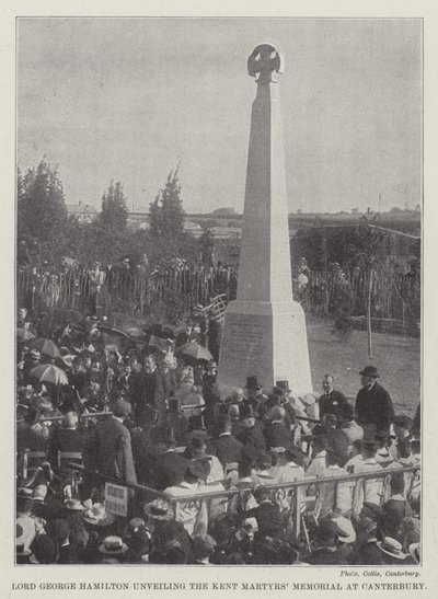 Lord George Hamilton onthult het Kent Martyrs