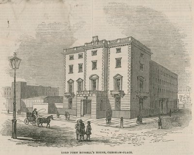 Het huis van Lord John Russell, Chesham Place, Belgrave Square door English School