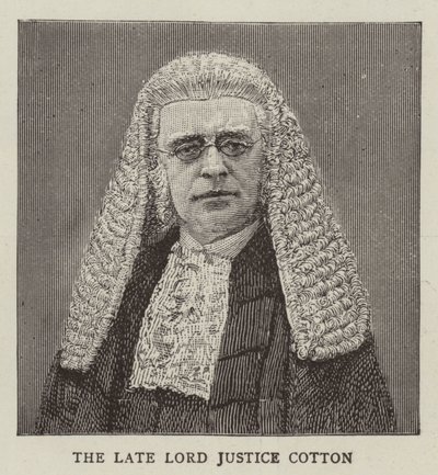 Lord Justice Cotton door English School