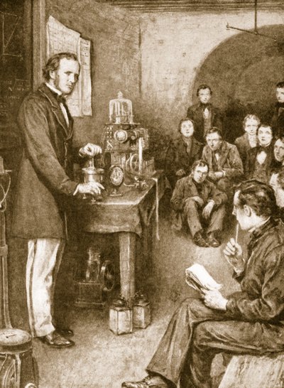 Lord Kelvin begon zijn wetenschappelijk onderzoek in Glasgow in een wijnkelder die hij ombouwde tot laboratorium door English School