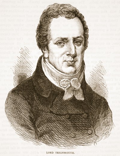 Lord Teignmouth, illustratie uit Cassells Geïllustreerde Geschiedenis van India door James Grant, uitgegeven 1879 door English School