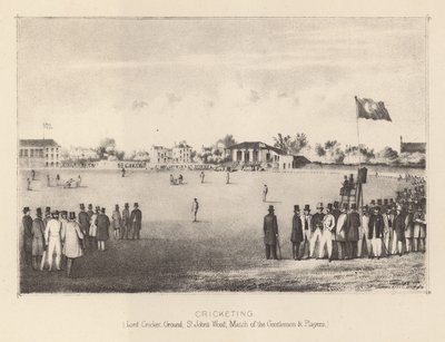 Lords Cricket Ground, S Johns Wood, wedstrijd van de Gentlemen en Players door English School