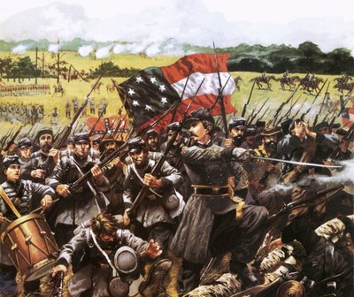 Loreta Janeta Velasquez die vocht met het Confederale Leger, vermomd als man door English School