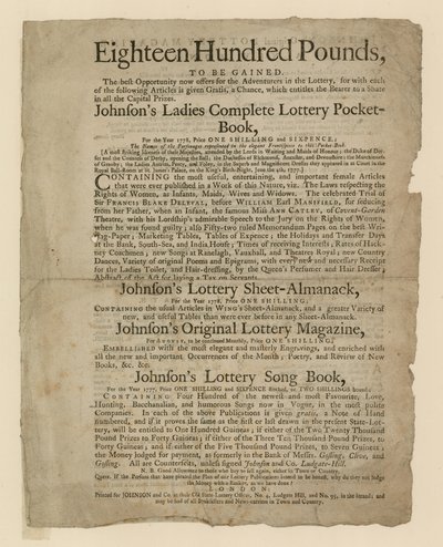 Loterijpublicaties door English School