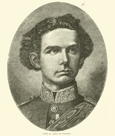 Lodewijk II, koning van Beieren, oktober 1870 door English School