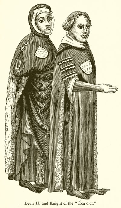 Lodewijk II en Ridder van de Ecu dor door English School