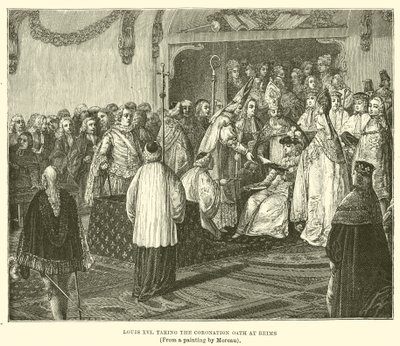 Lodewijk XVI Legt de Kroningseed af in Reims door English School