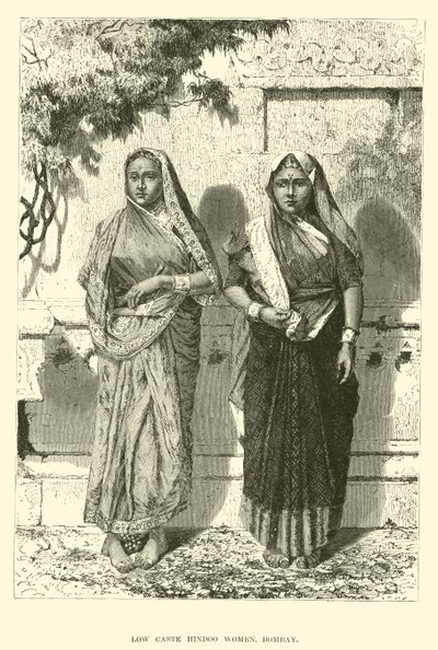 Lage kaste Hindoe vrouwen, Bombay door English School