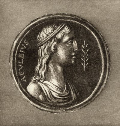 Lucius Apuleius, uit het frontispice van The Story of Cupid and Psyche door Lucius Apuleius, gepubliceerd in 1903 door English School