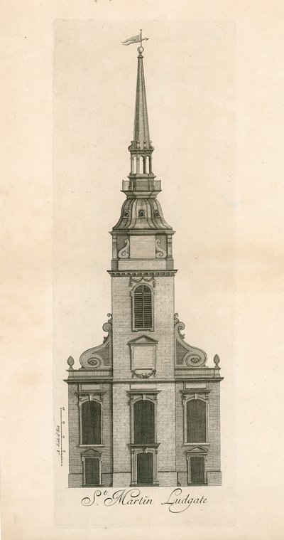 Ludgate Hill, St Martin Ludgate door English School