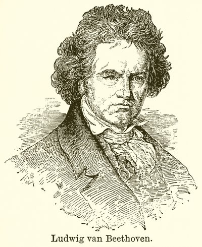 Ludwig Van Beethoven door English School