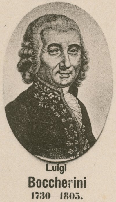Luigi Boccherini (gravure) door English School