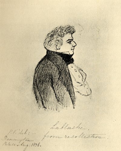 Luigi Lablache (1784-1858) (gravure) door English School