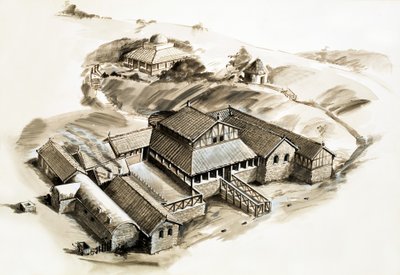 Lullingstone villa, een Romeinse villa door English School