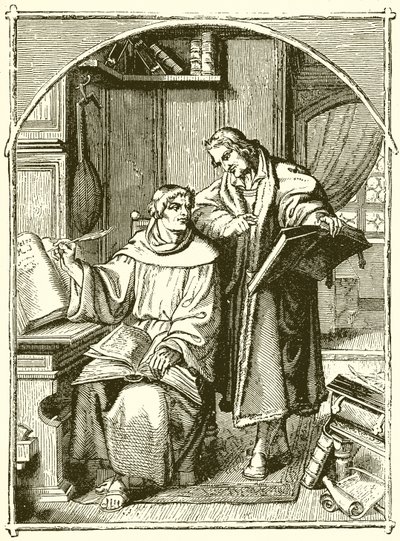 Luther en Melanchthon door English School