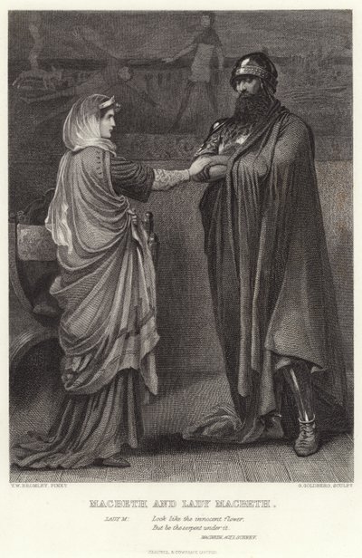 Macbeth en Lady Macbeth, Macbeth, Act I, Scene V door English School