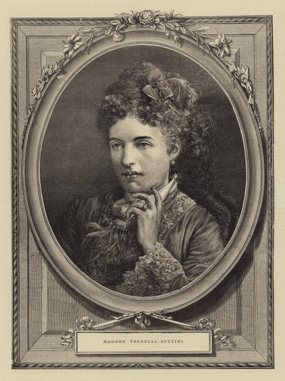 Madame Trebelli-Bettini (gravure) door English School