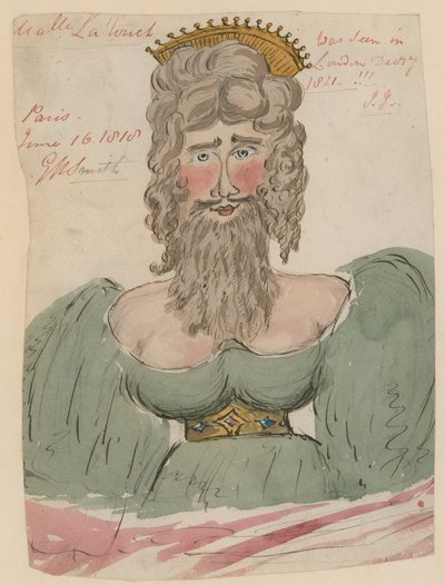 Mademoiselle Latouch, baardvrouw door English School