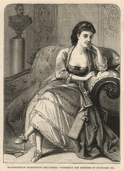 Mademoiselle Marguerite Bellanger, voormalig minnares van Napoleon III door English School