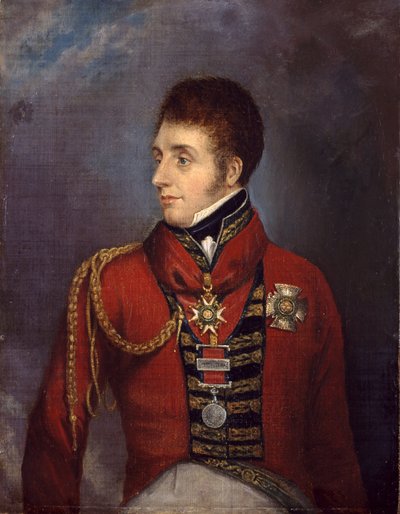 Generaal-majoor de Eerwaarde Sir William Ponsonby, ca. 1815 door English School