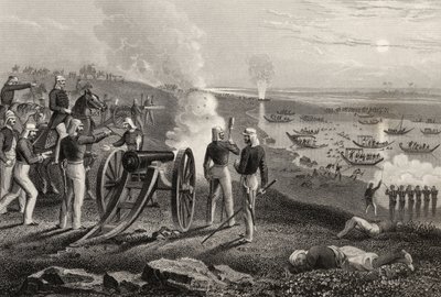 Majoor Eyre verdrijft de Oude rebellen uit Allahabad in 1857, uit 