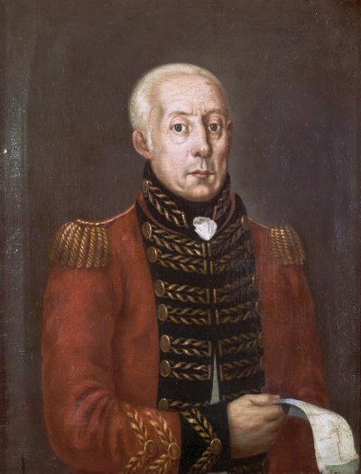 Generaal-majoor Hugh Lyle Carmichael, 2e West India Regiment Voetvolk, ca.1809 door English School