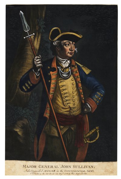 Generaal-majoor John Sullivan, 1776 door English School