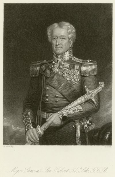 Generaal-majoor Sir Robert H Sale door English School