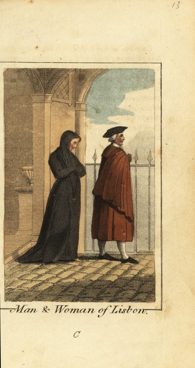 Man en vrouw uit Lissabon, Portugal door English School