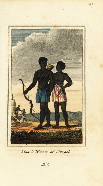 Man en vrouw van Senegal door English School