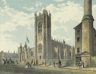 Manchester Kathedraal, Zuidwestelijke Aanblik door English School