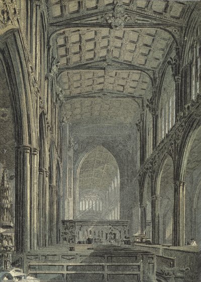 Manchester Kathedraal, Aanblik vanaf het Westelijke Eind van het Schip door English School