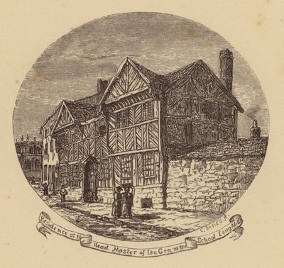 Manchester: Woning van de Hoofdmeester van de Grammar School, Long Mill door English School
